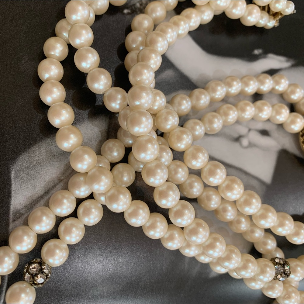 Vintage pearl, cameo necklace - Picture 3 of 5